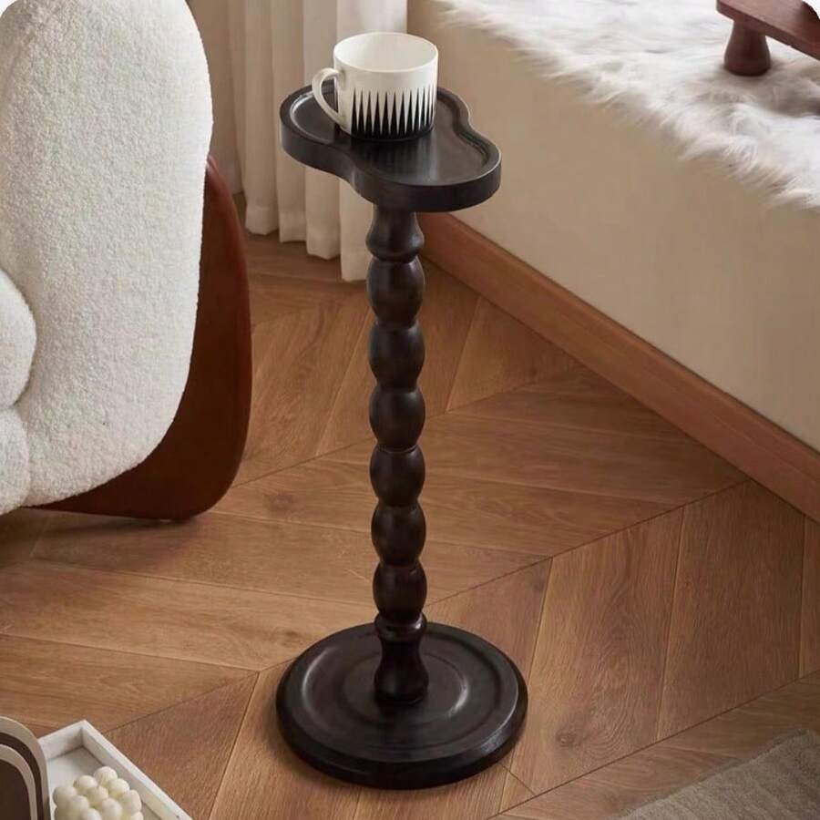 Vintage Gourd-Shaped Multifunctional Side Table - Wooden Side Table, Sofa Coffee Table, Service Table, Compact Size, Movable, Easy To Clean, Suitable For Living Room, Bedroom, Outdoor - Multicolor - View 1