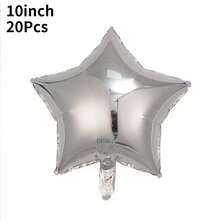 18" ,10" Star Balloons Foil Balloons Mylar Balloon For Birthdays Christmas, Halloween, New Year's Day,Baby Shower, Gender Reveal, Wedding, Magical Prom, Engagement Party Decoration