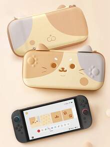 GeekShare Cartoon Cat Ear Design Zipper Storage Bag, Compatible With Nintendo Switch 2 - Switch 2 - View 6