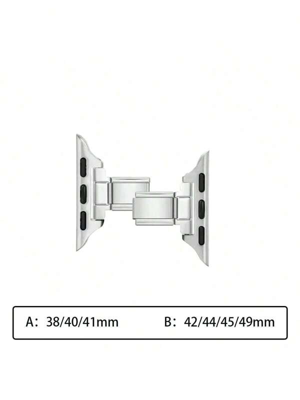 2pcs Italian Charm Bracelet Apple Watch Band Connectors Compatible With Apple Watch Strap Adapter Replacement Link Attachment For Watch