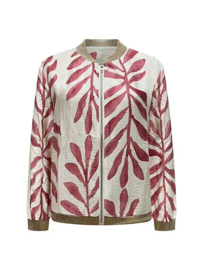 Chaqueta bomber ligera con cremallera de moda para mujer, para primavera/verano, ropa exterior casual; Chaqueta ajustada de manga larga con cuello de béisbol para mujer, adecuada para principios de otoño