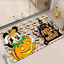 1pc Piece Printed Entrance Doormat,1pc  Pumpkin Halloween Welcome Doormat Non-Slip Durable Floor Mat For Indoor Outdoor Entrance, Kitchen, Living Room, Patio Decor, Funny Gift Foldable - Mixed Colors - View 6