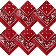 6pc Wine Red