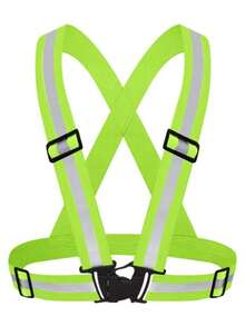 1pc Reflective Suspenders, Night Running Safety, Reflective Vest, Elastic Strap Shirt, Cycling Reflective Vest, Vintage T-Shirts, Funny T-Shirts