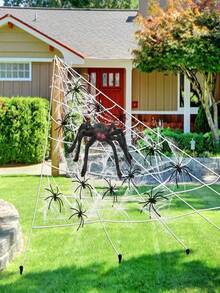 1pc Halloween Decorations Outdoor Spider, Scary Spider Prop Decorations, Halloween Party Decorations Outdoor Garden Party Decorations For Families