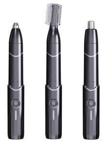 女士极简设计理发器，适用于发型设计和电动剃须 - 黑色 - 查看 1