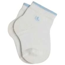 LUPO Kit 03 Pairs Of Baby Socks Mid-Calf Lupo Baby Toddler Boy And Girl RN 02165-089 - 白色和藍色 - 查看 2
