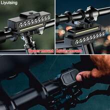 9 LED Ultra-Bright Bike Headlight With Horn: High/Low Beam, 21 SMD, Pedestrian Friendly,Type-C Rechargeable, 7 Lighting Modes, 4000mAh Portable Charger, Power Bank, 120dB Bell, Perfect For Mountain & Road Bikes, Night Riding, Best Gift For Men