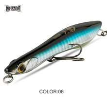 KINGDOM 95mm 110mm Surf-Dogger 人工釣魚誘餌 Z-Action 鉛筆式波普 長距離投擲 浮沉式 硬餌 ABS 材質 螢光尾部 適用淡水與鹹水釣魚 初學者與經驗釣客皆宜 - 彩色 - 查看 17
