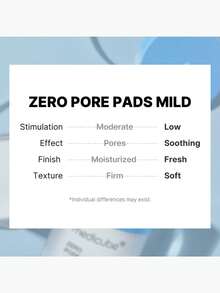 Medicube ZERO PORE PAD 2.0，155克/5.46盎司，去角质棉片，针对毛孔和黑头，蕴含AHA/BHA去角质成分，令肌肤光滑，深层清洁并控油，韩国化妆品