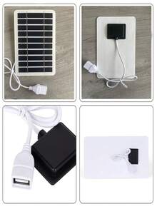 1PC Foldable Solar Panel, Portable 2/4/6-Fold Solar Panels Charger, USB Full Time Power Solar Panel Mobile Power Supply,20W Monocrystalline Silicon Solar Panel Folding Bag For Outdoor Portable Mobile Phone Charging And Power Generation Photovoltaic Panel