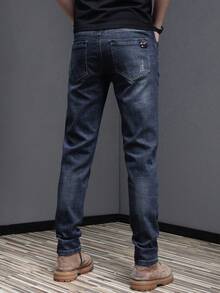 男士休闲保暖牛仔裤，秋冬