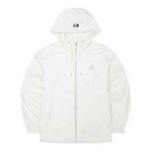 MLB جاكيت رجالي ونسائي منسوج بغطاء رأس، بتصميم كلاسيكي أحادي اللون، من JQD WINDBREAK، ملابس رياضية، ملابس خارجية بسيطة، بلوزة كاجوال 3AWJM0453-50IVS