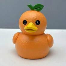 1PC Fun Strawberry Duck,Pineapple Duck Home Decorations,Handmade Resin Decorations,Bright Red,Yellow And Green Colors,Cute Cartoon Style Fruit Duck Figurine For Home Office, Room Decor, Bedroom Decoration Choice, Home Decor,Christmas Stocking Fillers, Valentine's Day Gifts For Women. - Multicolor - View 6