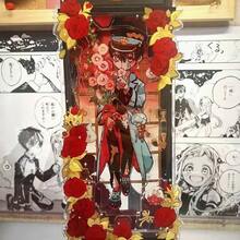 花瓶 Yuji Itadori 亚克力立牌，动漫漫画收藏桌面装饰，汽车/电脑亚克力小雕像，万圣节/圣诞节/生日的御宅族礼物 - 彩色 - 查看 3