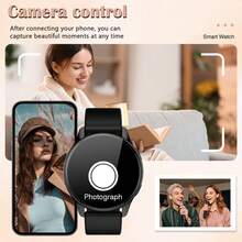 Smartwatch con llamada/marcación inalámbrica, múltiples recordatorios de aplicaciones, adecuado para hombres y mujeres, reloj deportivo, fondo de pantalla personalizable, control de música, compatible con iOS/Android