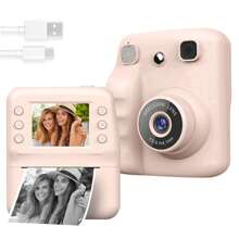 Portable Multifunctional Photo Printer Camera - Men And Women Digital Camera With Printing Function, Rechargeable Lithium Battery - Creative Painting And Photography Gift,1200 MAh Rechargeable Lithium-Ion Battery For Holidays, Christmas, Halloween, Birthday Parties & Special Occasions