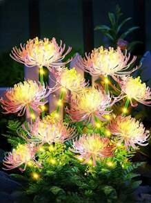 1pc Solar Powered Cosmos Flower Light Set - Includes Illuminating Lotus Flower, Solar Powered Outdoor Pink Flower Garden Solar Light, Outdoor Landscape Lighting, LED Floral Lights, Solar Flower With Glowing Petals And Stem, Upgraded Solar Panel, Outdoor Garden Decor, Patio Decoration And Mother's Gift, Ideal For Outdoor Garden Decor, Great For Thanksgiving Gift And Romantic Gift!