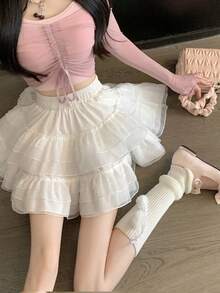 Women Skirts - White - View 2