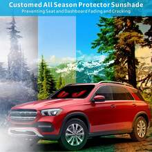 1pc Cartoon Pattern Car Sun Visor, Easy To Install, Interesting Car Accessory Design, Made Of Polyester Fiber Material, Car Interior UV Protection Sunshade, Easy To Install, Suitable For Various Car Models Decoration, With Heat Insulation And Privacy Protection Function, Keeps Your Car Cool, Foldable For Easy Storage