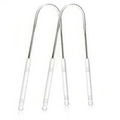 1/Piece, Adult U-Shaped Tongue Scraper, 1 Stainless Steel Tongue Scraper, Reducing Bad Breath, Men's And Women's Hygiene Products, Oral Care Tools, Living Room, Home, Bedroom, Bathroom, Household Items, Travel Supplies, Wedding, Queuing, Birthday, For Men, Parents, Friends, New Year, Accessories, Fun Gifts