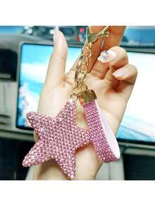 1pc Car Keychain Creative Star Keychain - Suitable For Bags And Car Keys - Give To Friends And Family, Suitable For Ramadan, Valentine's Day, Christmas, Birthdays, Ladies' Halloween, And Thanksgiving Gifts Halloween Accessories Teachers Day Gift Ideas