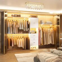 Walk-In Closet Organizer System With Doors & Drawers & Shelves  Adjustable, Adjustable Width, With Drawers, With Storage Shelves, With Doors, Sturdy - 白色 - 查看 3