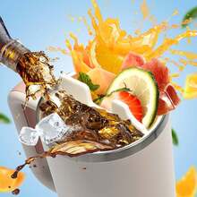 Palrey 2-In-1 Reusable Divider Insert For 40oz Tumbler, Silicone Double Sided With Lid, Beverage Separator, Easy To Clean, Perfect For Party, Office, Indoor And Outdoor Use, Best Gift