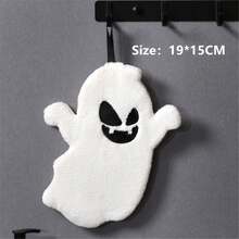 1 Stück Halloween Geist Handtuch, weiches saugfähiges geistförmiges Reinigungstuch, geeignet für Küche, Badezimmer, Halloween Dekoration