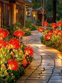 1pc Solar Powered Cosmos Flower Light Set - Includes Illuminating Lotus Flower, Solar Powered Outdoor Pink Flower Garden Solar Light, Outdoor Landscape Lighting, LED Floral Lights, Solar Flower With Glowing Petals And Stem, Upgraded Solar Panel, Outdoor Garden Decor, Patio Decoration And Mother's Gift, Ideal For Outdoor Garden Decor, Great For Thanksgiving Gift And Romantic Gift!