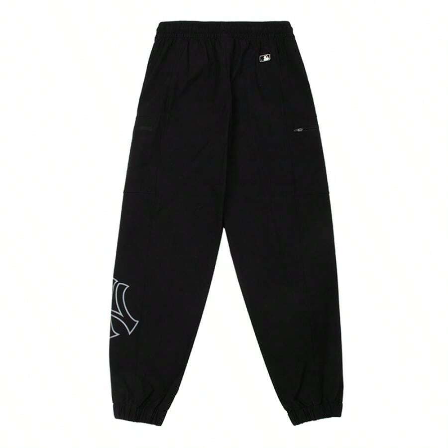 MLB Quần jogger dáng rộng, cơ bản với logo lớn, thoải mái khi đi du lịch ngoài trời, hoạt động thể thao hàng ngày. - màu đen - Xem 1