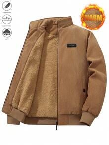 Jaqueta com Gola Elevada, Forrada Termicamente e Reforçada, Outono/Inverno