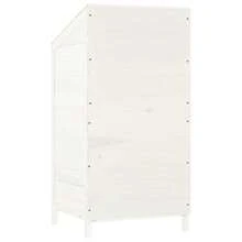 vidaXL Garden Shed For Tool Storage House Outdoor Backyard Solid Fir Wood - White - View 6