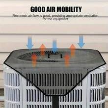 1pc Easy To Install 91cm/35.83inch Premium Outdoor Air Conditioner Cover - Super Durable, Water Resistant, Windproof - Dust & Cold Air Barrier With Breathable PVC Mesh Ventilation - 91*91cm/35.83*35.83inch - View 11