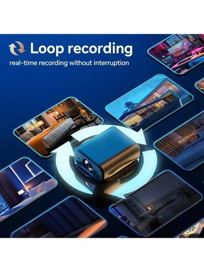 1pc Mini Full HD Wireless Camera, Supporting 2.4G WIFI Connection, High Definition Night Vision, Remote APP Viewing, Loop Recording Function, Portable Easy Installation, Small Compact, USB Power Supply, Home Office Security Protection. view 8