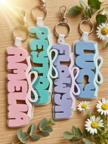 1pc Customized Backpack Tag With Cute Bow | Name Tag | School Label | Lunch Bag Tag | Women Backpack Label | Kids Keychain | Diaper Bag Tag