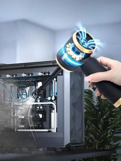 Mini Powerful Car Stofzuiger Cleaner, Cordless Ho hold Cleaning Robot, Blow Suction All In One Cleaner Home, Keyboard, Sofa Wet/Dry Accessories Supplies Small Appliances, Accessories(2400mAh) view 6