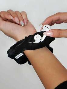 Velvet Hair Ring With Hidden Pocket, Multi-Functional Hair Accessory Pouch, Storage Organizer For Money & Small Items, Zippered Elastic Headband With Secret Compartment For Keys, Cash, Lipstick, Multifunctional Hidden Private Money Concealed Portable Pocket Toiletry Bag Travel Wash Bag Toiletry Travel Bag Makeup Storage Beach Beach Bag Vacation Holiday Essentials School Supplies Travel Essentials Ladies For College Dorm Bathroom