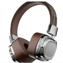 Wireless Headphones Retro Style V5.3 Heavy Bass Headphones New Good Classic Over-Ear-Kopfhorer Studio Dj Stereo - 棕色 - 查看 2