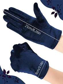 D EXCEED 1Pair 50s Women's Short Full-Finger Gloves – Elegant Accessories – For Opera Performances, Afternoon Tea Gatherings, Wedding Ceremonies, Vintage Cocktail Parties & Classic Formal Dinners​ Halloween