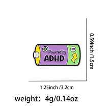 ADHD Enamel Pin Lapel Pins Badges On Backpack Women's Brooch Clothes Gift Jewelry Fashion Accessories - NR12415 - View 4