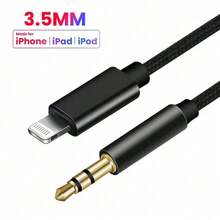 AUX Audio Cable To 3.5 Mm Jack Speaker Cable Compatible With IPhone 14 13 12 11 7 8 X XS MAX XR Car Headphone Headset Aux Converter Audio Jack