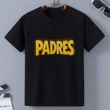 Vintage San Diego Padres Baseball Cropped T Padres  Baseball T- Retro Padres  Padres Gift Comt Color Crop Top07 0002220G Heavyweight 100% Cotton T-Shirt. I For Daily Commutes, Outdoor Work, Gym Sessions, Or Laid-Back Weekends - 黑色 - 查看 1
