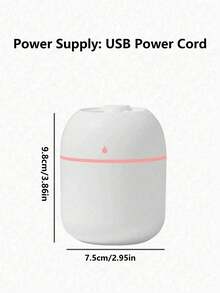 1pc USB Powered Aromatherapy Mist Humidifier With Colorful Lights, Refreshes Air, Nourishes Plants, And Soothes Environment With Cool Mist, Night Light And Quiet Operation, Perfect For Home, Office Or Bedroom Use - Humidifier - View 10