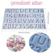 English Alphabet Epoxy Resin Molds Mixed Style Silicone Casting Molds For DIY Jewelry Making Findings Supplies Accessories