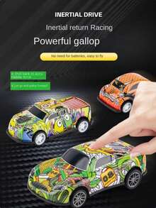 20/30/60pcs Children Toy Cars With Pull & Push Mechanism, Random Car Pattern & Color, Compact Friction Toy Cars, Great Gift For Kids, Christmas, New Year, Back To School