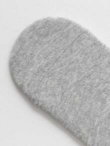 4/8 Pairs Men's Simple Solid Color Comfortable Soft Casual Business Non-Slip Low-Cut Boat Socks In Black, White, Gray