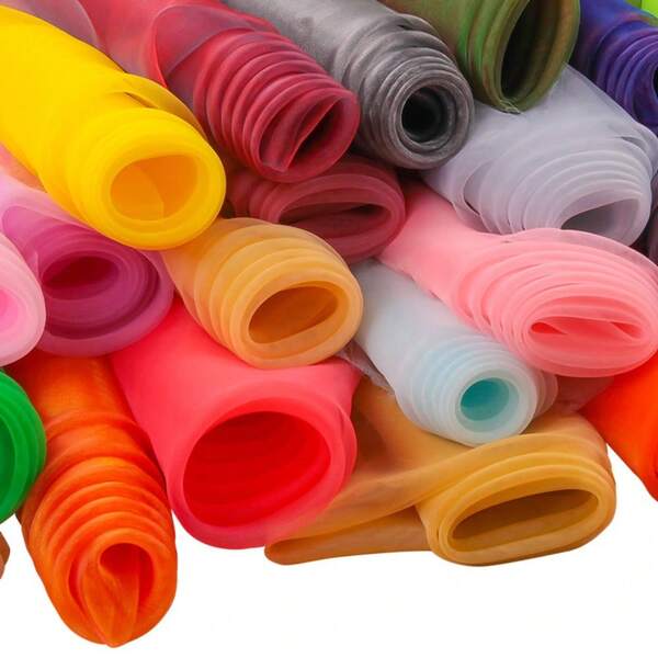 Tecido de organza de alta qualidade, várias cores disponíveis, transparente e leve, adequado para costurar saias de tule, vestidos, vestidos de noiva, decorações de casamento, macio e suave, tecido de costura DIY feito à mão