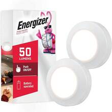 EstiloTendenciaEnergizer LED Puck Lights, Paquete De 2, Mini Blanco, 40 LúMenes, Funciona Con Pilas, Luz De Grifo, Acento Suave, Armario, Cocina Y MáS, 46009Calidad PremiumVersióN Mejorada - Blanco 40 Lúmenes - Ver 13