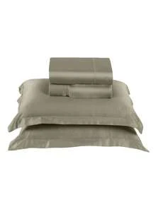 Andreza Enxovais Bamboo Fiber Bedding Set 4 Pieces 300 Thread Count Double\Queen\King Premium Soft Touch Ponto Ajour Luxo - 米色 - 查看 1